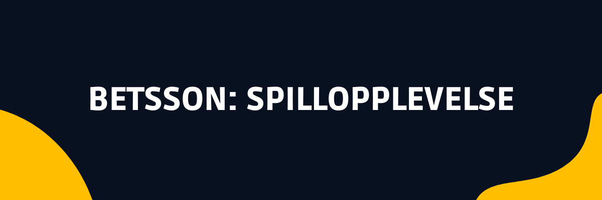 Betsson spillopplevelse bookiesnorge.tv