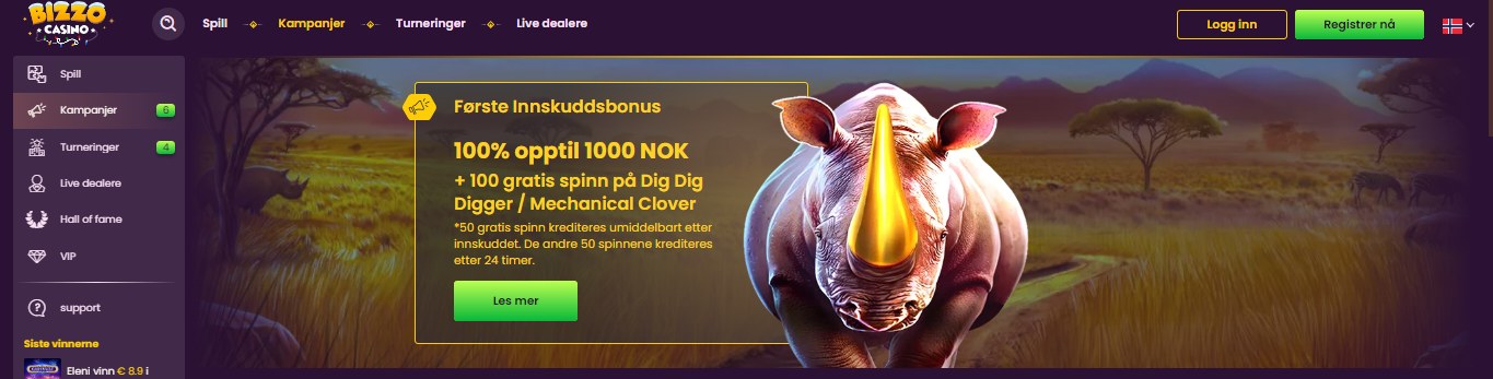 Bizzo Casino NO