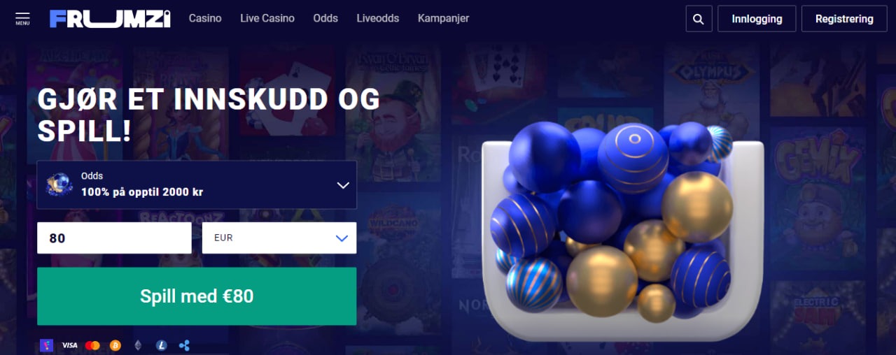 Frumzi Velkomstbonus 