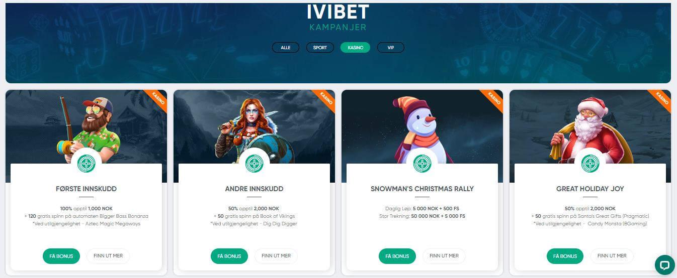 IviBet Casino Bonuses NO