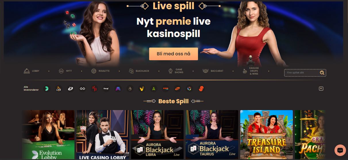 National casino Live Dealers NO
