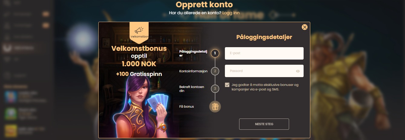 National casino Registration NO