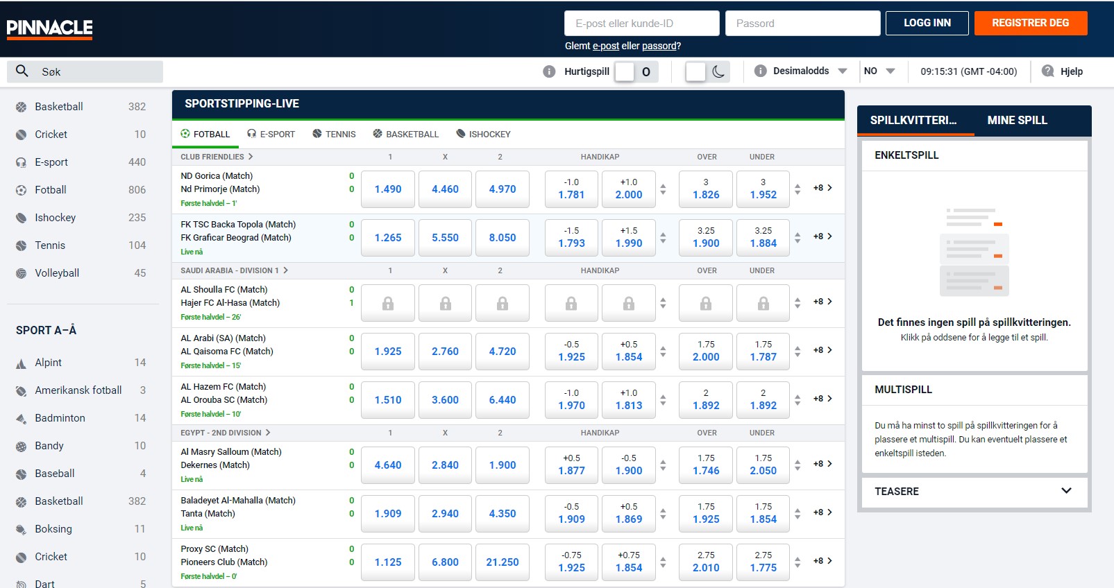Pinnacle Sportsbook