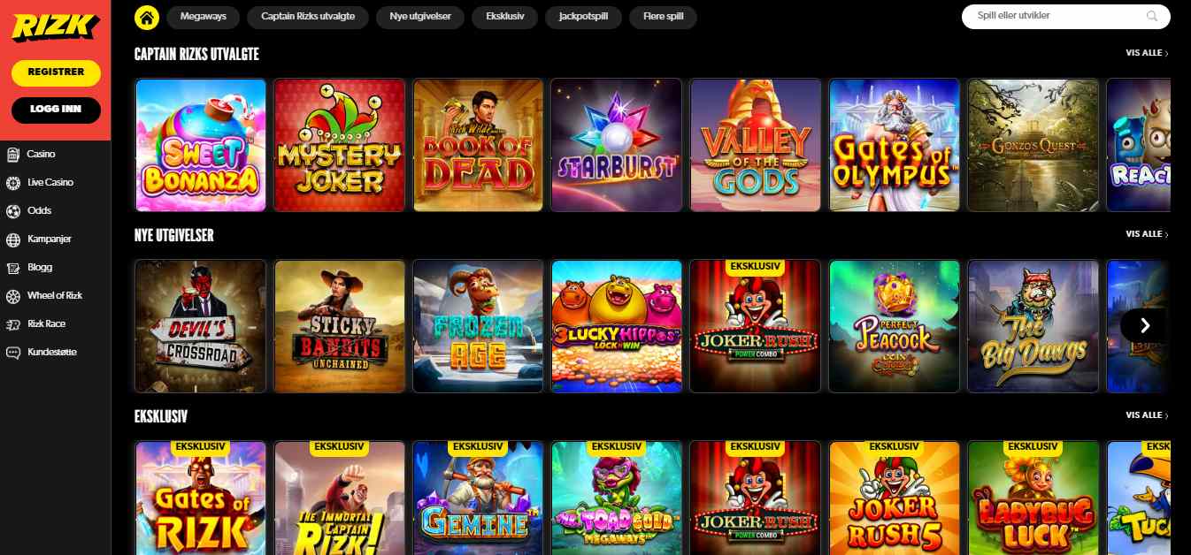 Rizk Casino Games NO