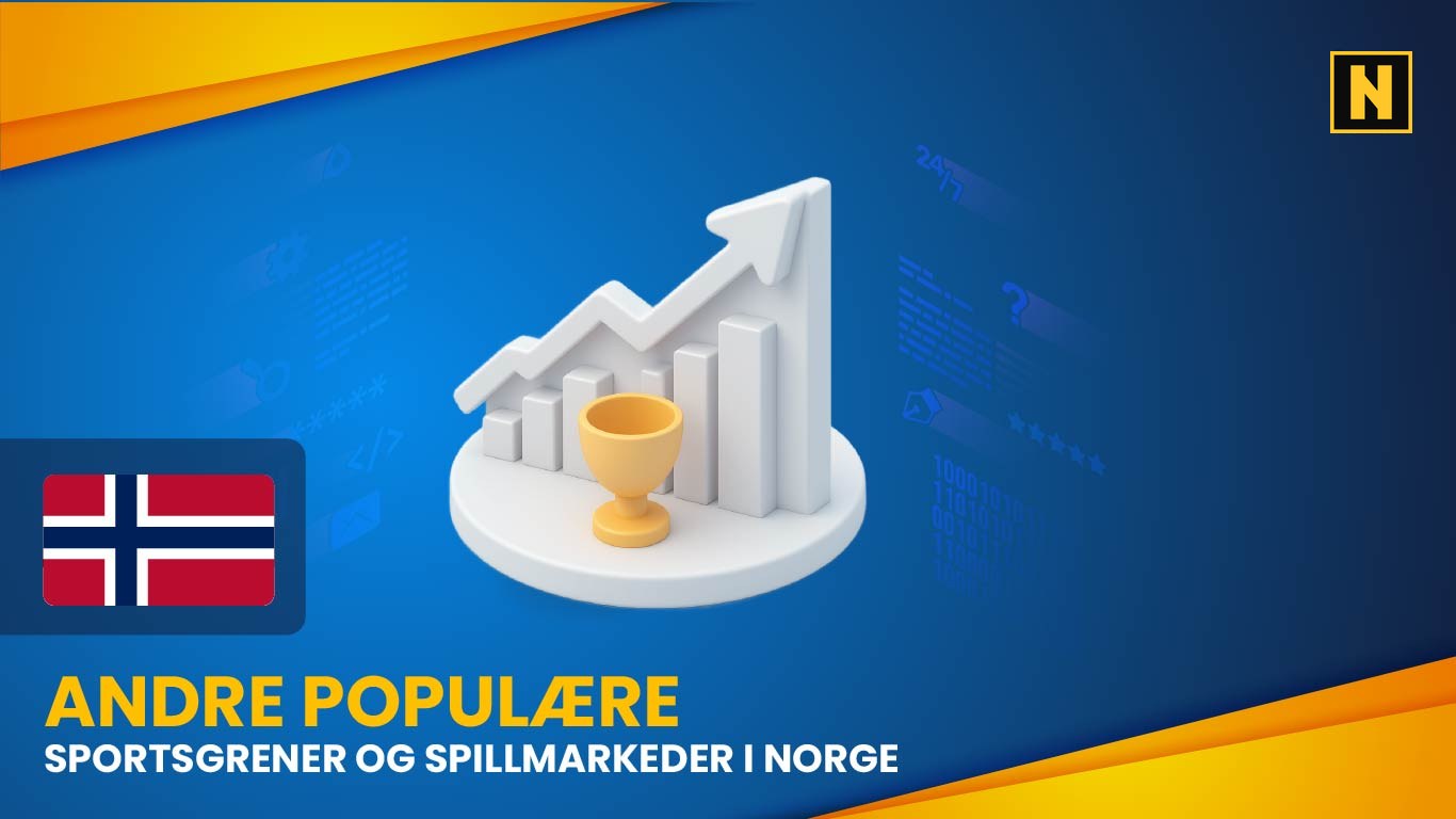 Andre populære sportsgrener og spillmarkeder i Norge