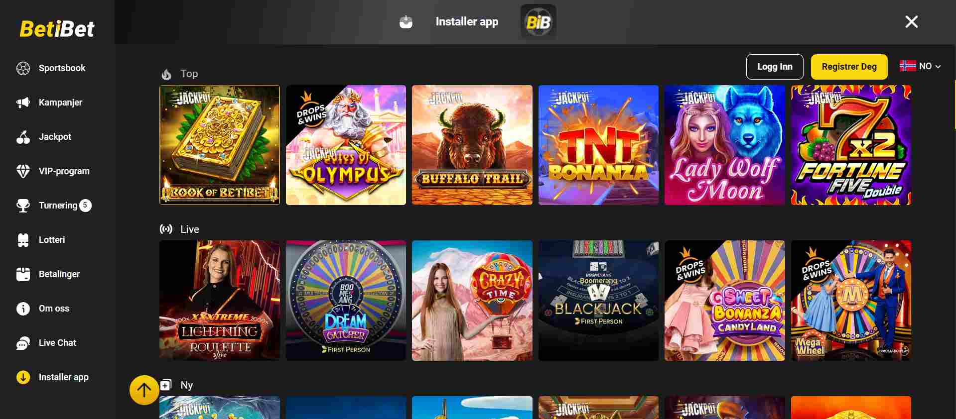 BetiBet Casino anmeldelse