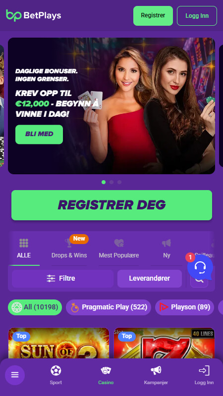 BetPlays main page