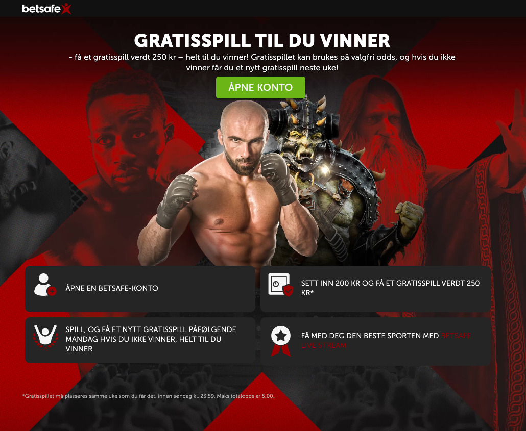 Betsafe, bookiesnorge.tv