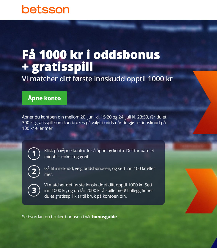 Betsson, bookiesnorge.tv