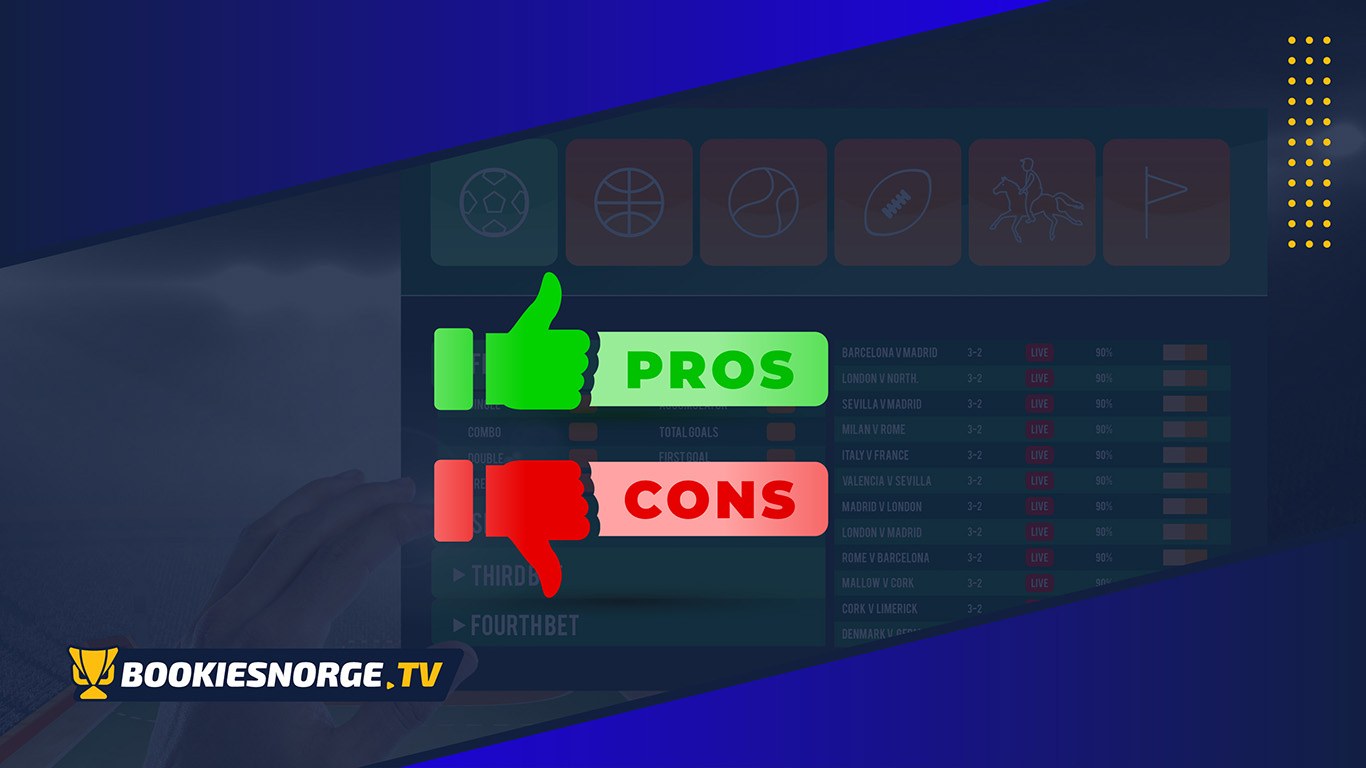 bookiesnorge pros and cons