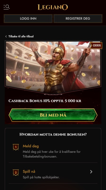 Cashback bonus