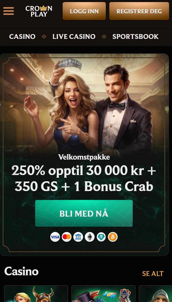 crownplay mob bookiesnorge