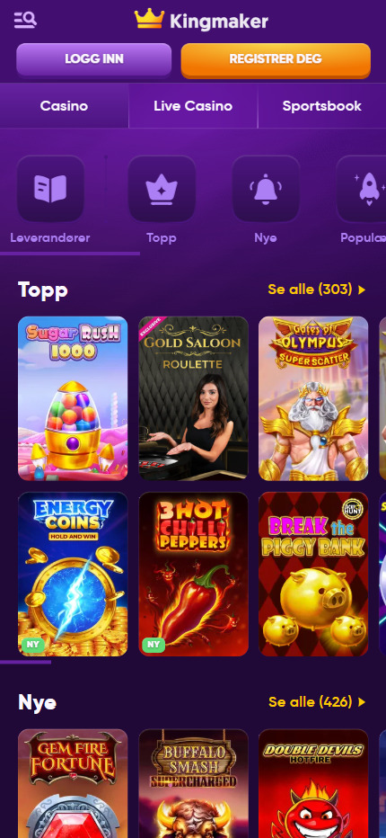 Sportsbetting hos KingMaker 