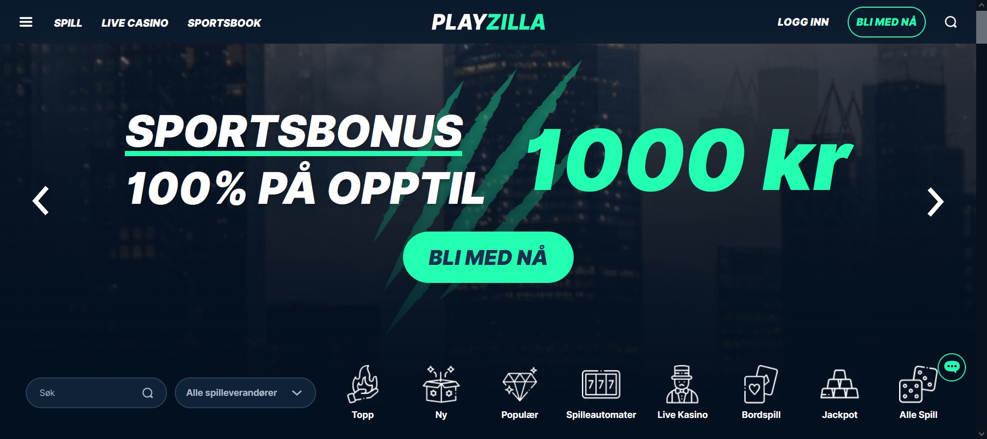 Playzilla, bookiesnorge.tv