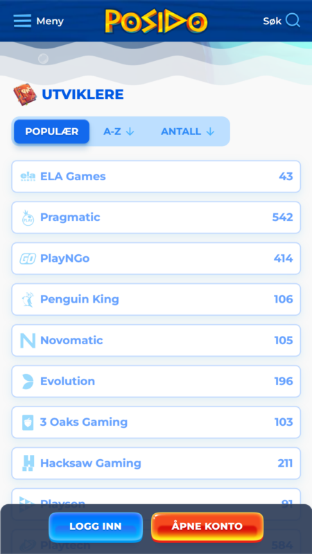 Online pokerleverandører