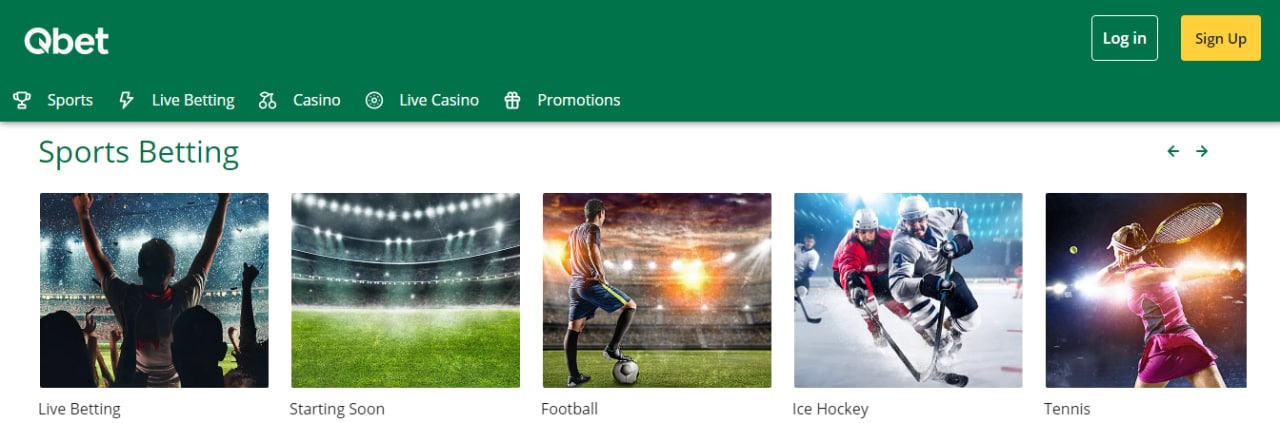 sportsreise hos QBet