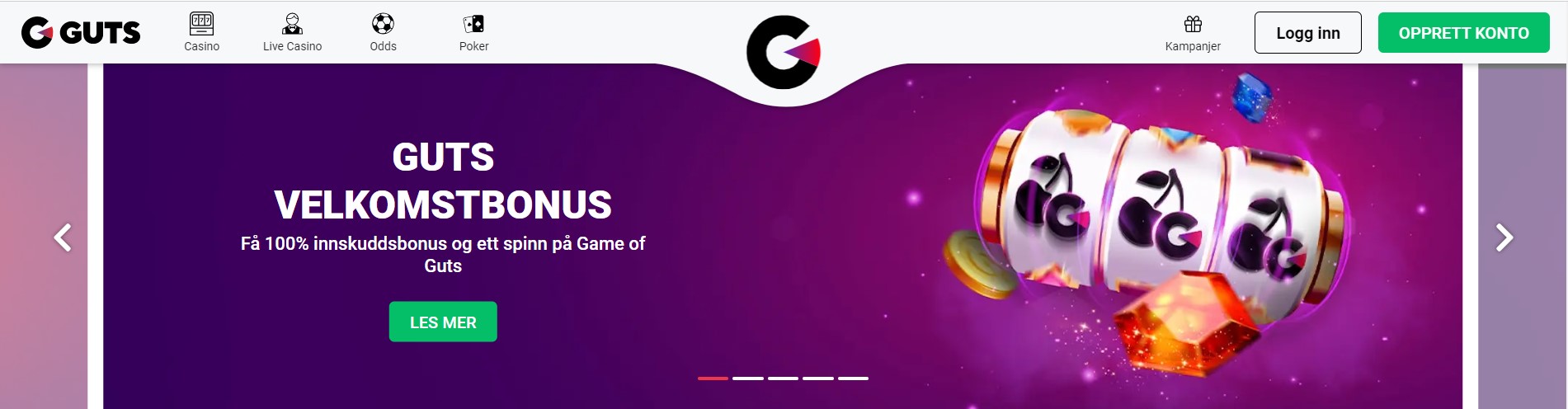 Guts casino velkomstbonus
