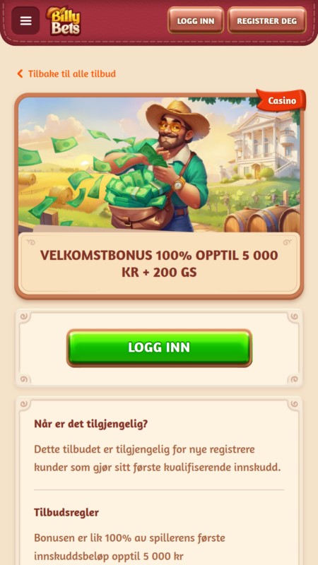 Welcome bonus