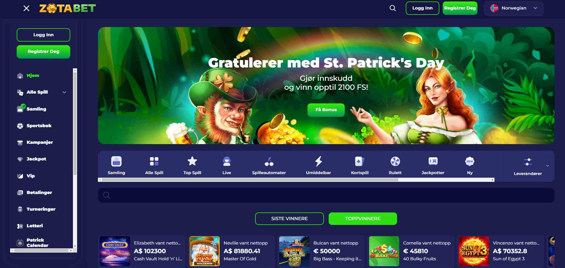 Sportsbetting hos Zotabet 