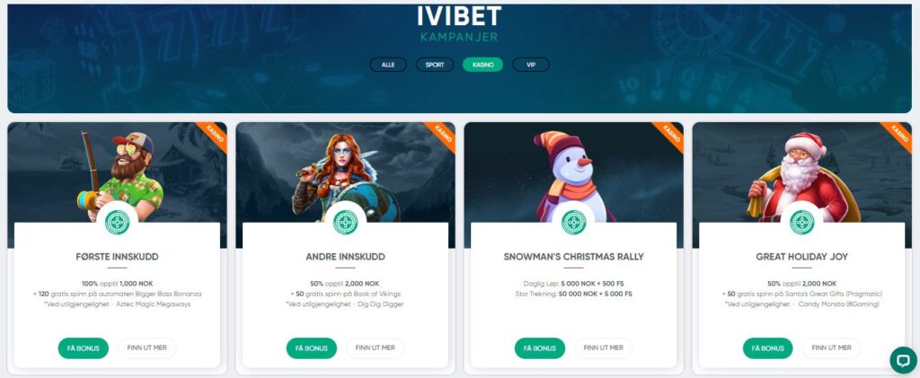 IviBet Casino Bonuses NO