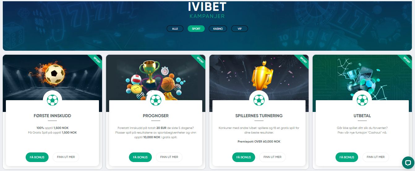 IviBet Sport Betting Bonuses NO