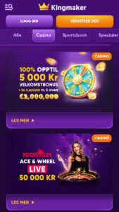 Kingmaker Andre tilbud og kampanjer