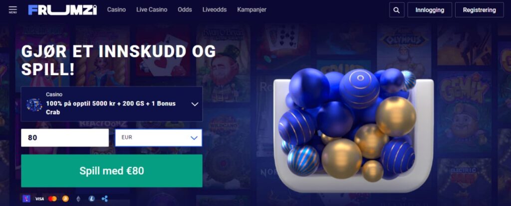 Frumzi Casino Velkomstbonus