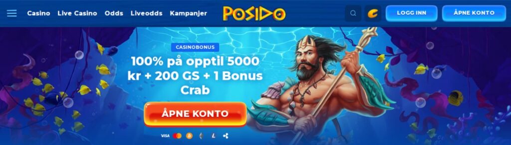 Posido Casino Velkomstbonus