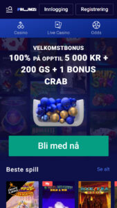 Frumzi velkomstbonus