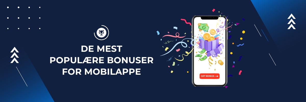 Popular Bonuses for mobile app, bookiesnorge.tv