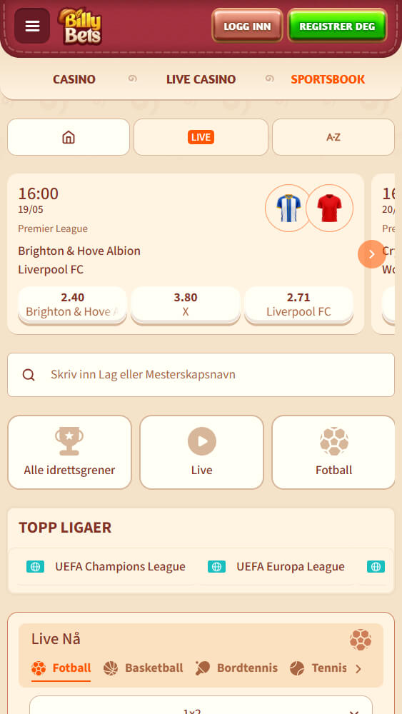 Billybets bookmaker