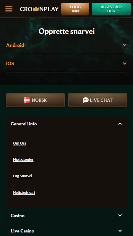 CrownPlay mobile apps