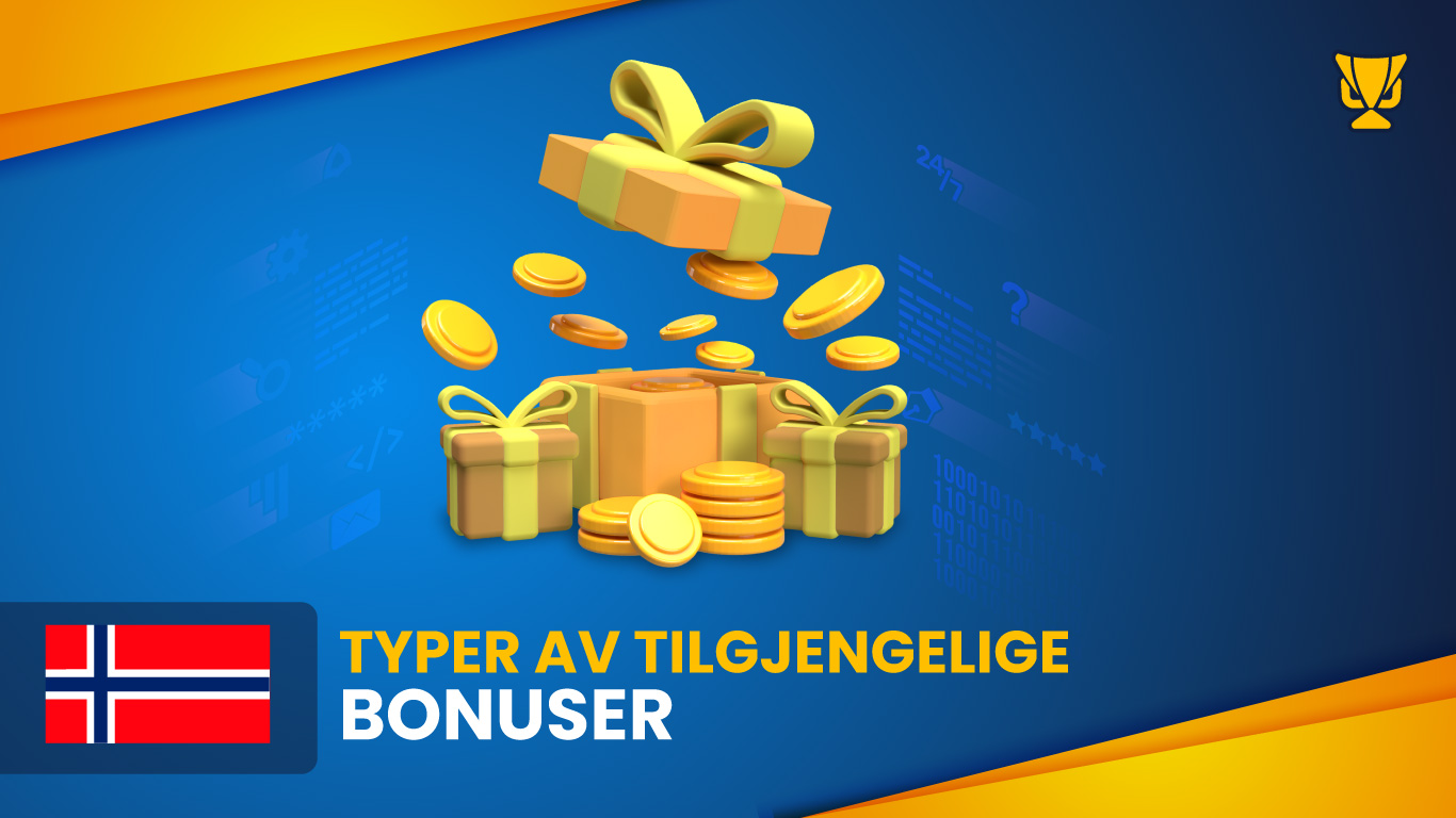 Typer av tilgjengelige bonuser