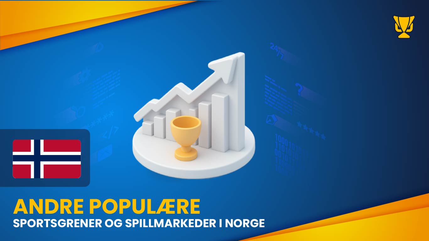 Andre populære sportsgrener og spillmarkeder i Norge