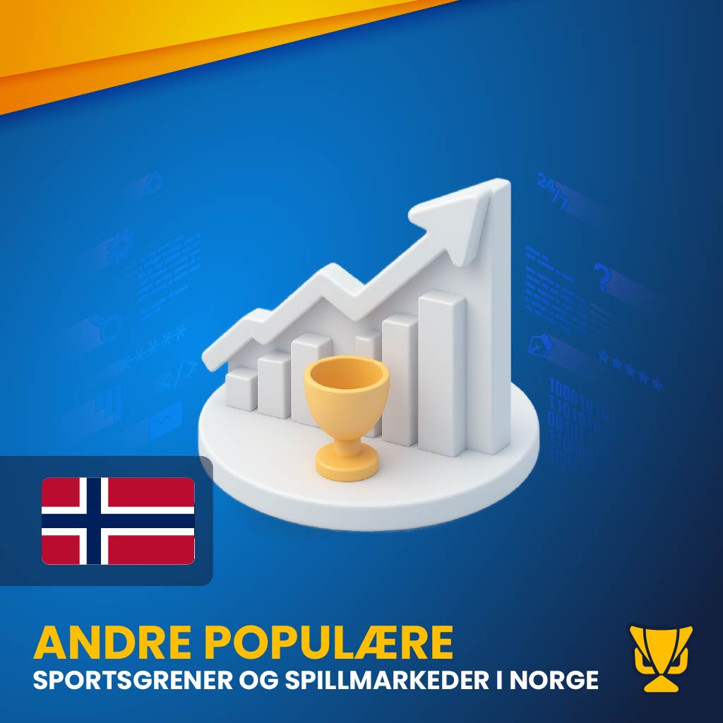 Andre populære sportsgrener og spillmarkeder i Norge