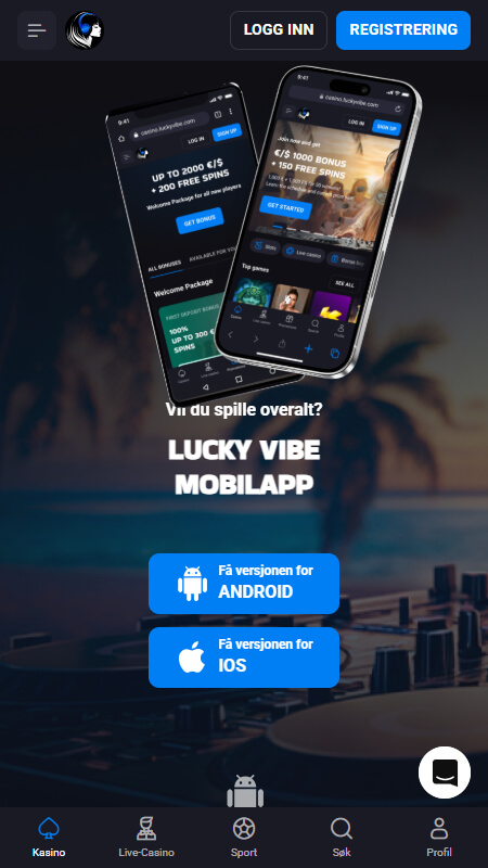 Lucky Vibe mobile apps