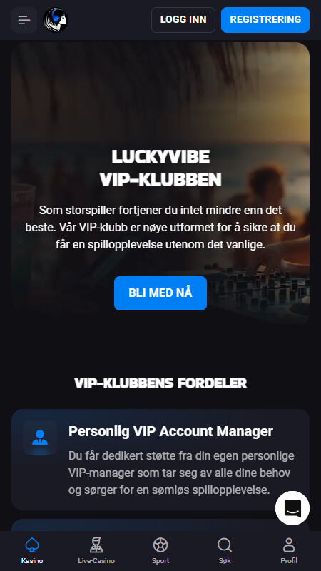 Lucky Vibe vip program