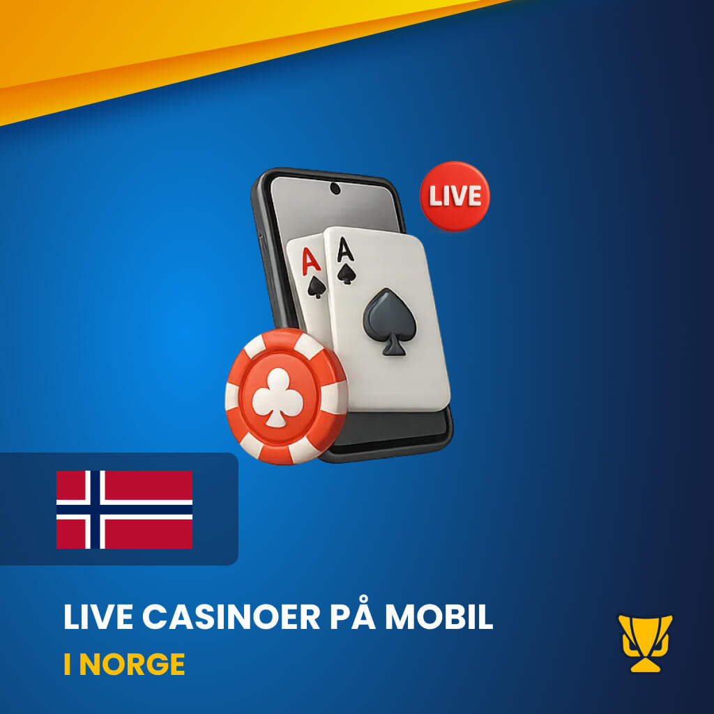 Live casinoer på mobil i Norge
