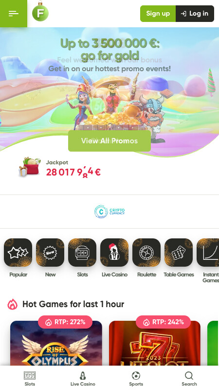 Fresh Casino - Kasino med kryptovaluta