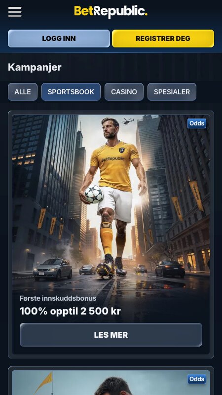 BetRepublic bonuser og kampanjer